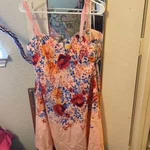 GUESS 16 dress pink with floral LAST CHANCE